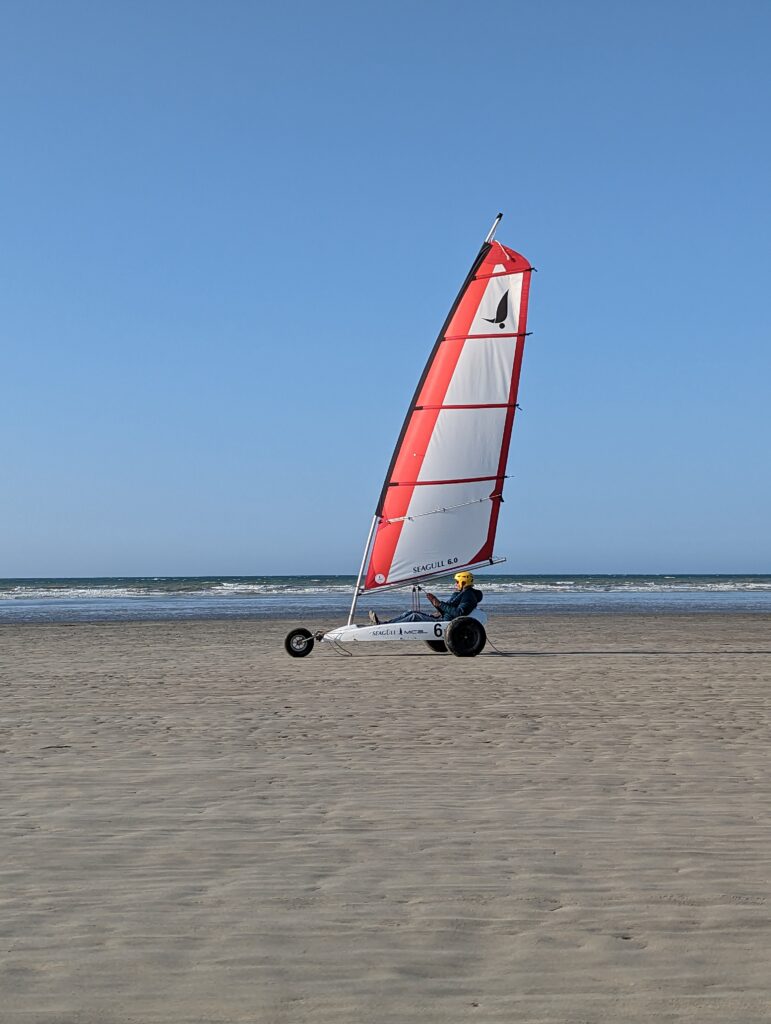 char à voile saint aubin sur mer