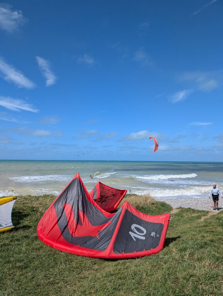 kitesurf à saussemare saint aubin sur mer